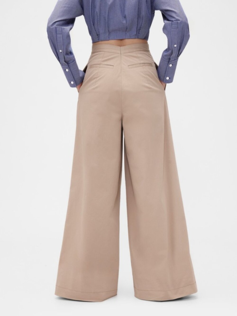 GapStudio High Rise Twill Sailor Pants - Picture 3 of 6